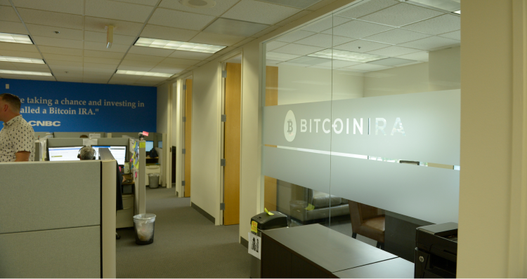 Interior of bitcoin ira offices in southern california