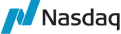 The logo of Nasdaq.